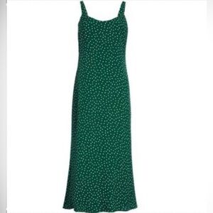Reformation Avalon Polka Dot Slip Dress
